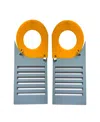 Swanky Designs Set The Bar Drop Earrings In Sunset Yellow