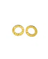 Swanky Designs Large Circle Studs In Gold Mirror