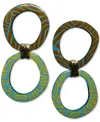Swanky Designs Talulla Dangles Sculptural Earrings In Blue