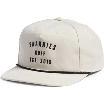 Swannies Ashford Rope Style Golf Hat In Tan-black