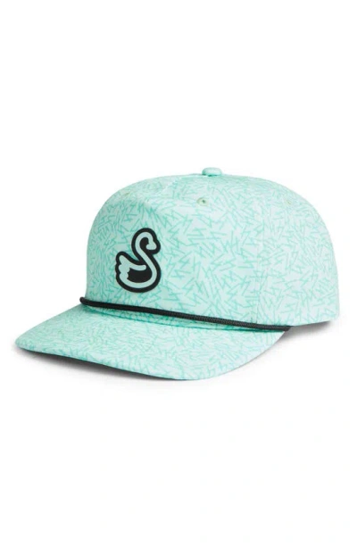 Swannies Bishop Water Resistant Rope Snapback Baseball Cap In Blue