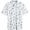 Swannies Brennan Print Top In Vintage White