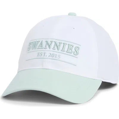 Swannies Britt Snapback Baseball Cap In Green