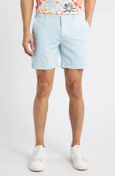 Swannies Bunker 7-inch Flat Front Stretch Golf Shorts In Sky