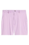Swannies Bunker Flat Front Stretch Golf Shorts In Purple