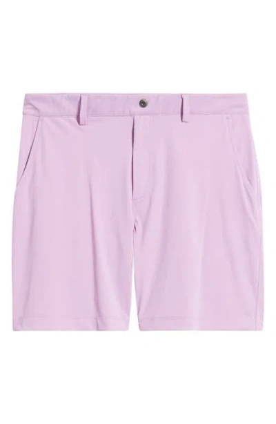 Swannies Bunker Flat Front Stretch Golf Shorts In Purple
