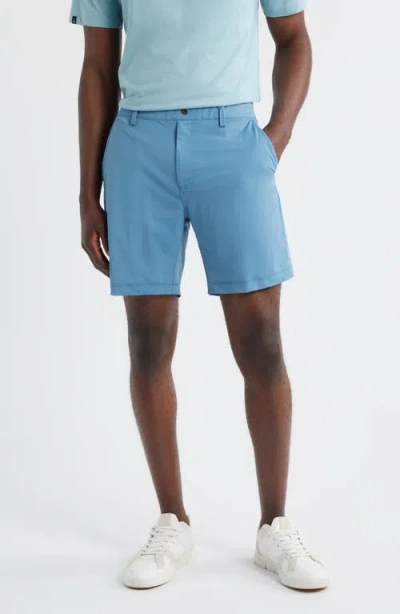 Swannies Bunker Flat Front Stretch Golf Shorts In Blue