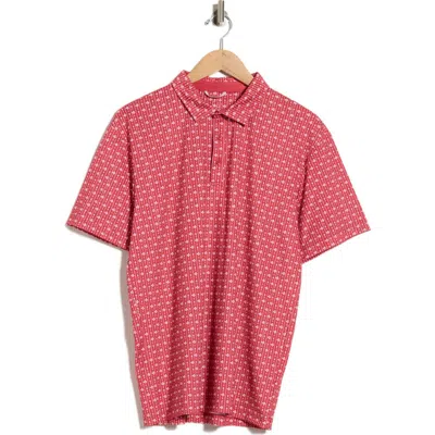 Swannies Callum Performance Polo In Animal Print