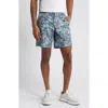 Swannies Chandler Floral Print Golf Shorts In Purple