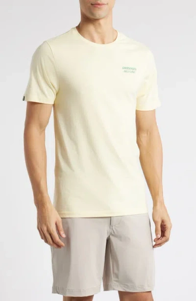 Swannies Cheese Cotton Blend Graphic T-shirt In Yellow