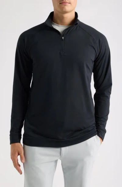 Swannies Colt Quarter Zip Pullover In Black