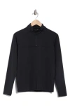 Swannies Cook Quarter Zip Pullover In Black