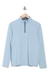 Swannies Cook Quarter Zip Pullover In Blue