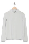 Swannies Cook Quarter Zip Pullover In Gray