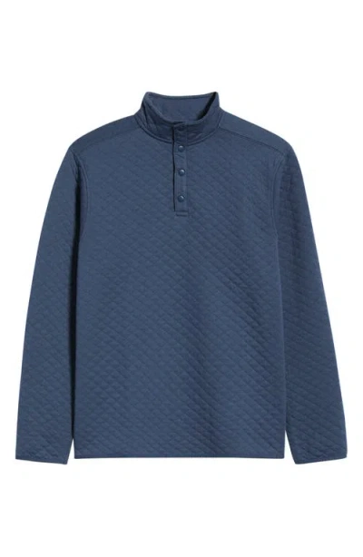 Swannies Cory Quilted Snap Placket Pullover In Multi