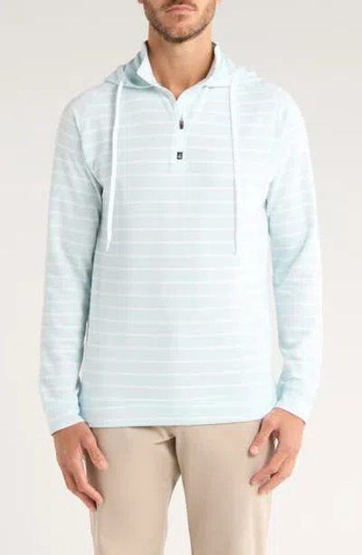 Swannies Dalton Quarter Zip Hoodie In Blue Haze