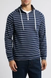 Swannies Dalton Quarter Zip Hoodie In Midnight Navy
