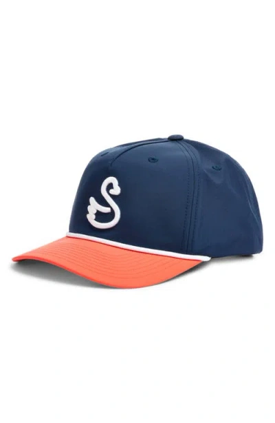 Swannies Donovan Snapback Baseball Cap In Navy