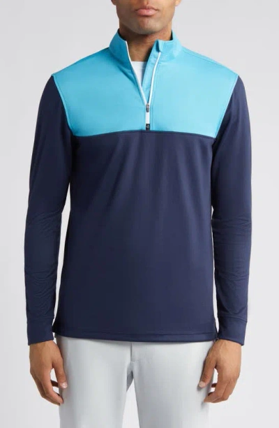 Swannies Eli Quarter Zip Golf Pullover In Maui