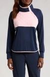 Swannies Ellis Colorblock Pullover In Midnight-navy