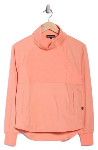 Swannies Ellis Colorblock Pullover In Orange
