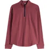 Swannies Emery Quarter Zip Golf Pullover In Rhubarb