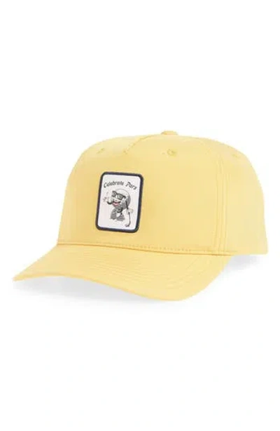 Swannies Fade Snapback Cap In Yellow