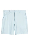 Swannies Fairway 8-inch Flat Front Stretch Golf Shorts In Blue