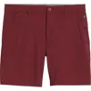 Swannies Fairway 8-inch Flat Front Stretch Golf Shorts In Burgundy
