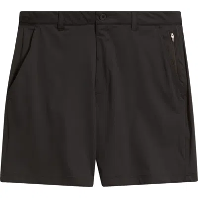 Swannies Fairway 8-inch Flat Front Stretch Golf Shorts In Black