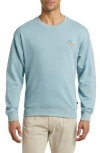 Swannies Golf Is Easy Embroidered French Terry Sweatshirt In Reef
