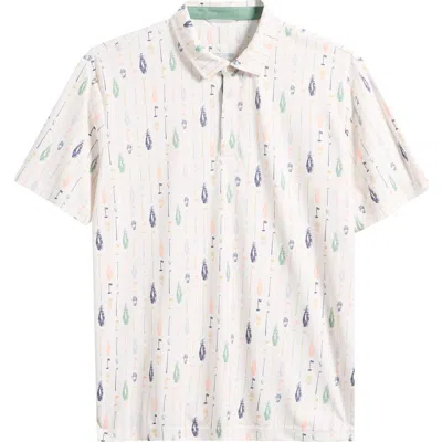 Swannies Heritage Performance Golf Polo In White