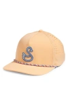 Swannies Holman Ventilated Snapback Baseball Cap In Orange-crush