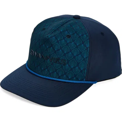 Swannies Hunter Baseball Cap In Navy
