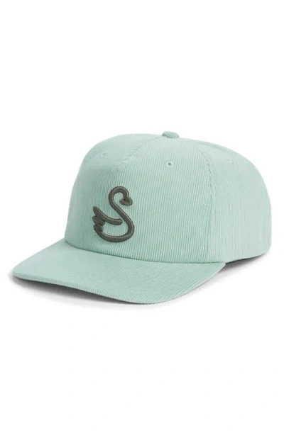 Swannies Iversen Corduroy Baseball Cap In Green