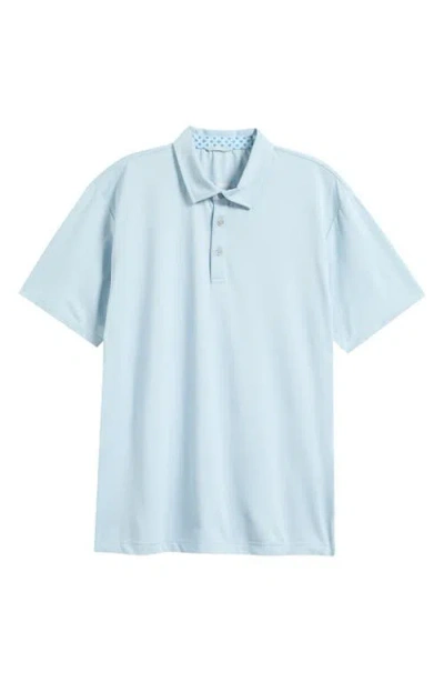Swannies James H Solid Performance Golf Polo In Blue