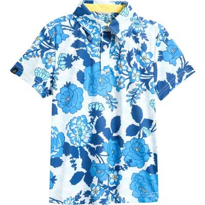 Swannies Kids' Bailey Athletic Fit Polo In Blue