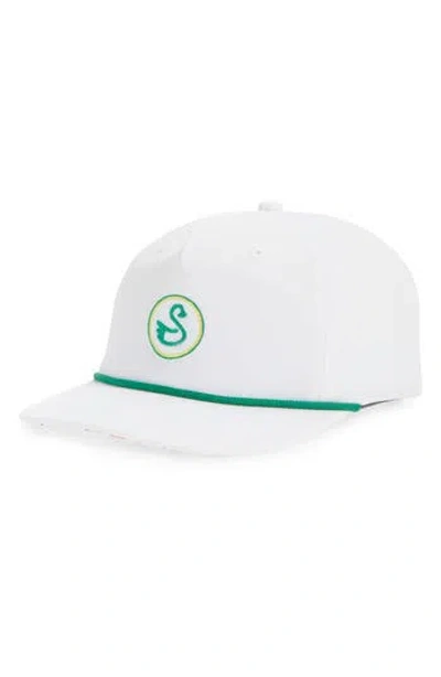 Swannies Kids' Cale Snapback Baseball Hat In White