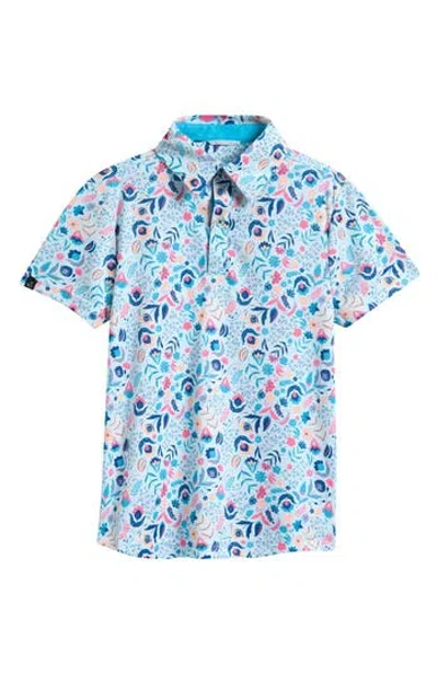 Swannies Kids' Clyde Athletic Fit Polo In Blue