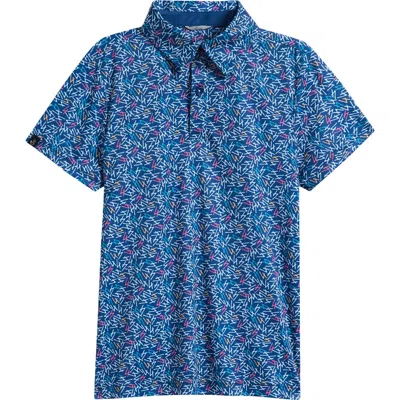 Swannies Kids' Fore Athletic Fit Polo In Blue