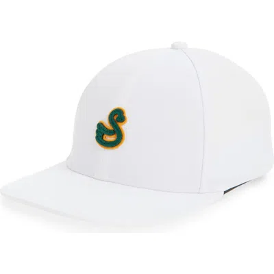 Swannies Kids' Zach Snapback Baseball Cap In White