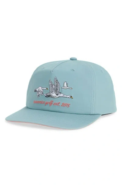 Swannies Lakeside Snapback Baseball Hat In Green