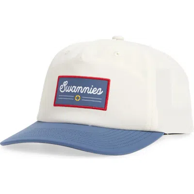 Swannies Larose Embroidered Baseball Cap In Blue