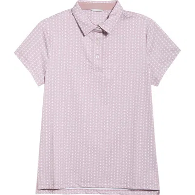 Swannies Lauren Print Golf Polo In Purple