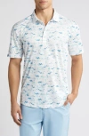 SWANNIES LAWRENCE MOUNTAIN PRINT GOLF POLO