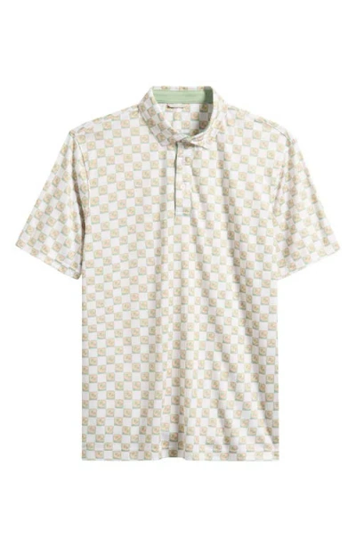 Swannies Lounge Performance Golf Polo In Neutral