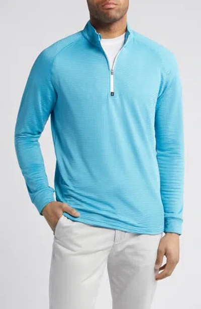 SWANNIES SWANNIES LUKAS QUARTER ZIP WAFFLE GOLF PULLOVER