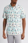 Swannies Maddox Doodle Pattern Golf Polo