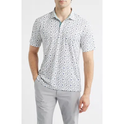 Swannies Maverick Performance Golf Polo In Gray