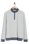Swannies Mckinnon Quarter Zip Golf Pullover In Blue